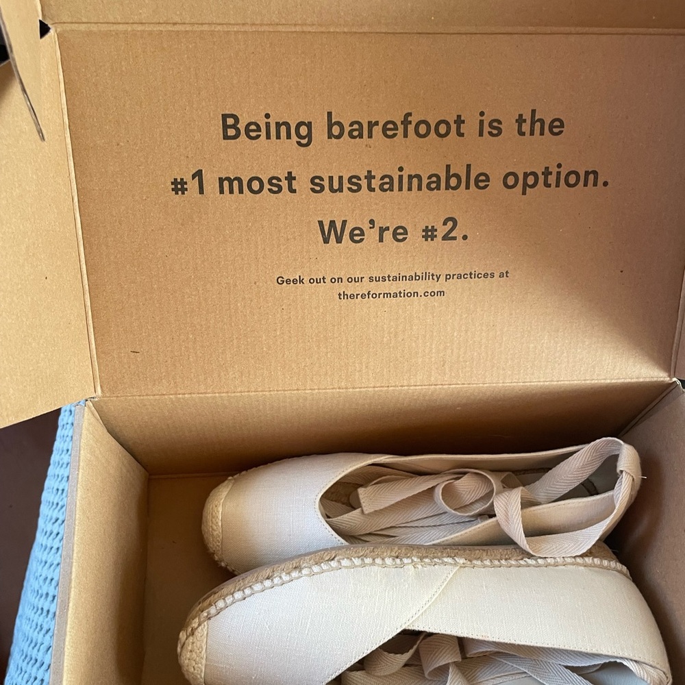 Cream Espadrille Flats